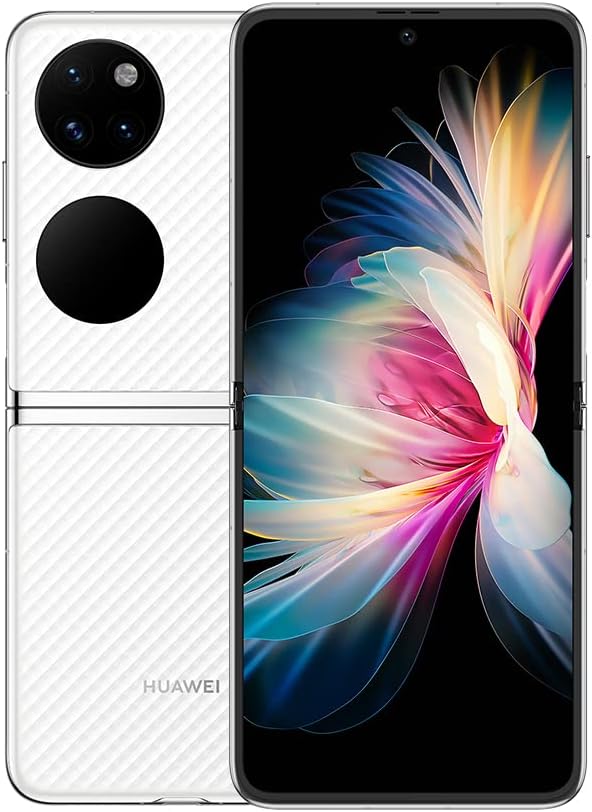 P50 Pocket,Exquisite foldable smartphone,Ultra spectrum image technology,True-Chroma camera,21:9 ratio and 6.9"big screen,120Hz High refresh rate,8+256 GB,White
