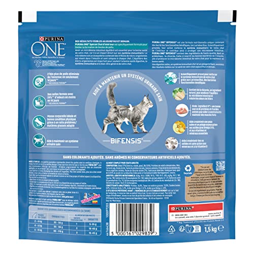 Purina One Kroketten für Katzen, Merkmal des Tieres wählbar, 1,5 kg – 6 Packungen (9 kg) – Ansicht 3