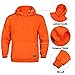 Men's Tracksuit 2 Piece Hooded Athletic Sweatsuits Casual Running Jogging Sport Suit Sets, Orange 4XL