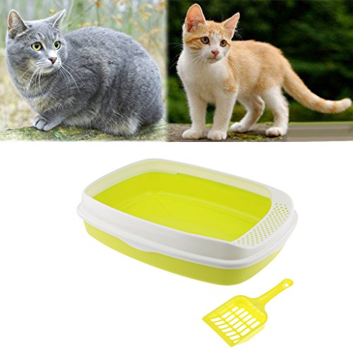 Bandeja de vaso sanitário com aro para gatos da Homozy - Verde