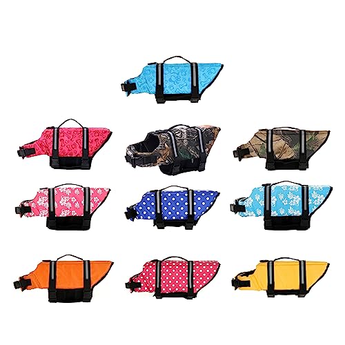 Dasdffvf Dogs Life Vest Printed Pet Dogs Clothes Dogs Swimwear Pet Swimming Suit