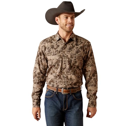 Chemise homme Ariat Sendero Desert coupe rétro en coton premium