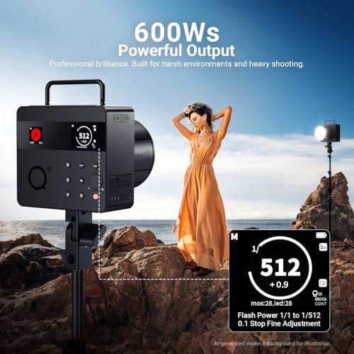 NEEWER Q6 600Ws 2.4G TTL Outdoor Studio Flash
