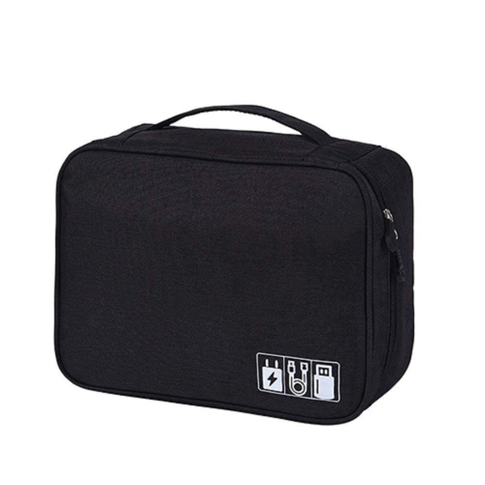 STACKRAID Portable Electronic Organizer Travel Accessories Cable Bag Universal Cord Storage Case Carrying for Charging Cable, Cell Phone, Power Bank,Mini Tablet(Single Layer,Black) (B0BNQJNH56) Amazon Price History, Amazon Price Tracker