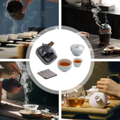 Théière simple avec passoire nomade pour service à thé de voyage complet - 5