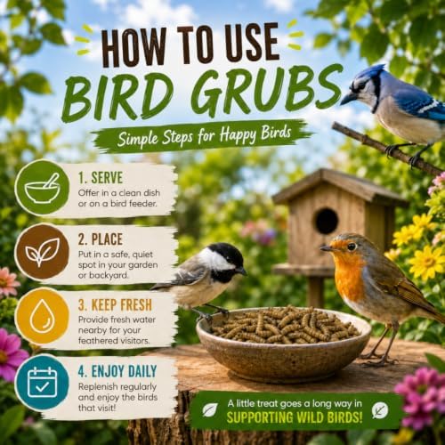 Chirp & Maple Bird Grub - Dried Black Soldier Fly Grubs for Birds 300G. - 4