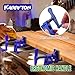 KARRYTON 3/4 Inch Heavy Duty Pipe Clamps for Woodworking, H-Style Wood Gluing Clamps w/Foot Pads, Adjustable Pipe Clamp Tool for Furniture, Cabinet Making & DIY Projects (Set of 4)