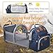 Astro alan Baby Diaper Bags with Changing Station, Waterproof Diaper Bag Backpack for Moms Dads with USB Charging Port, Baby Shower Gifts, Large Capacity diaper backpack, Blue