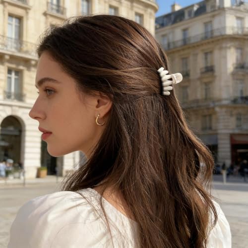 Image of 10 pcs Small Claw Clips for Women Girls, Mini Matte Hair Clips for Thin /Medium Hair, Nonslip Claw Clips for Short Hair Accessories, Cute Mini Hair Claw Clips for Fine Hair
