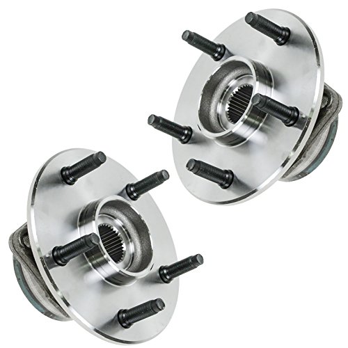 Image of TRQ Front Left and Right Wheel Bearing and Hub Assembly Set 2 Piece Compatible with 2000-2001 Dodge Ram 1500 4WD with 2 Wheel ABS Brakes