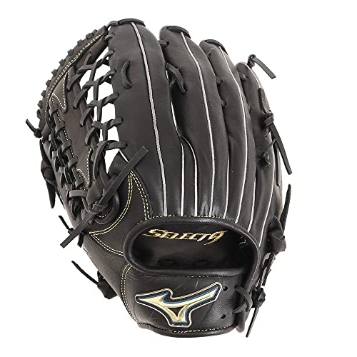 ミズノ(MIZUNO) 軟式用グラブ 外野手用 野球グローブ 一般 NB レクトナインプロフェッショナル 1AJGR26817 09H 左投げ (ブラック/FF/Men's)