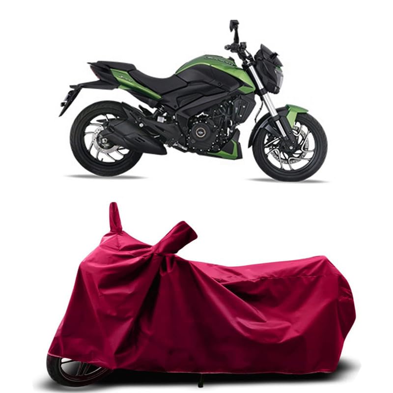 Image of DUFFEL-Two Wheeler Bike Cover Compatible for Bajaj Dominar 400 Heat Protectio /UV-Rays /Birds Dropping /DustProof /Waterproof Indoor Outdoor and Parking Full Protection All Variants [MAHROON]