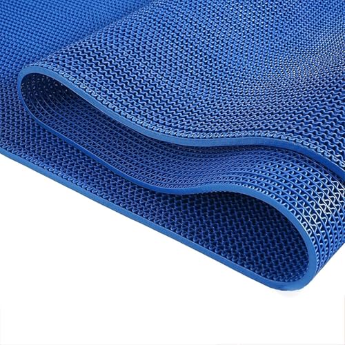 Tapis de drainage en PVC bleu antidérapant pour sécuriser la douche - 2