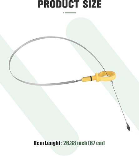 Miniatura 6 de SCITOO Varilla de medición de transmisión de aceite de 26.57 pulgadas para Chrysler 300 5.7L V8 2005-2008, para Dodge Charger 5.7L V8 2006-2008,