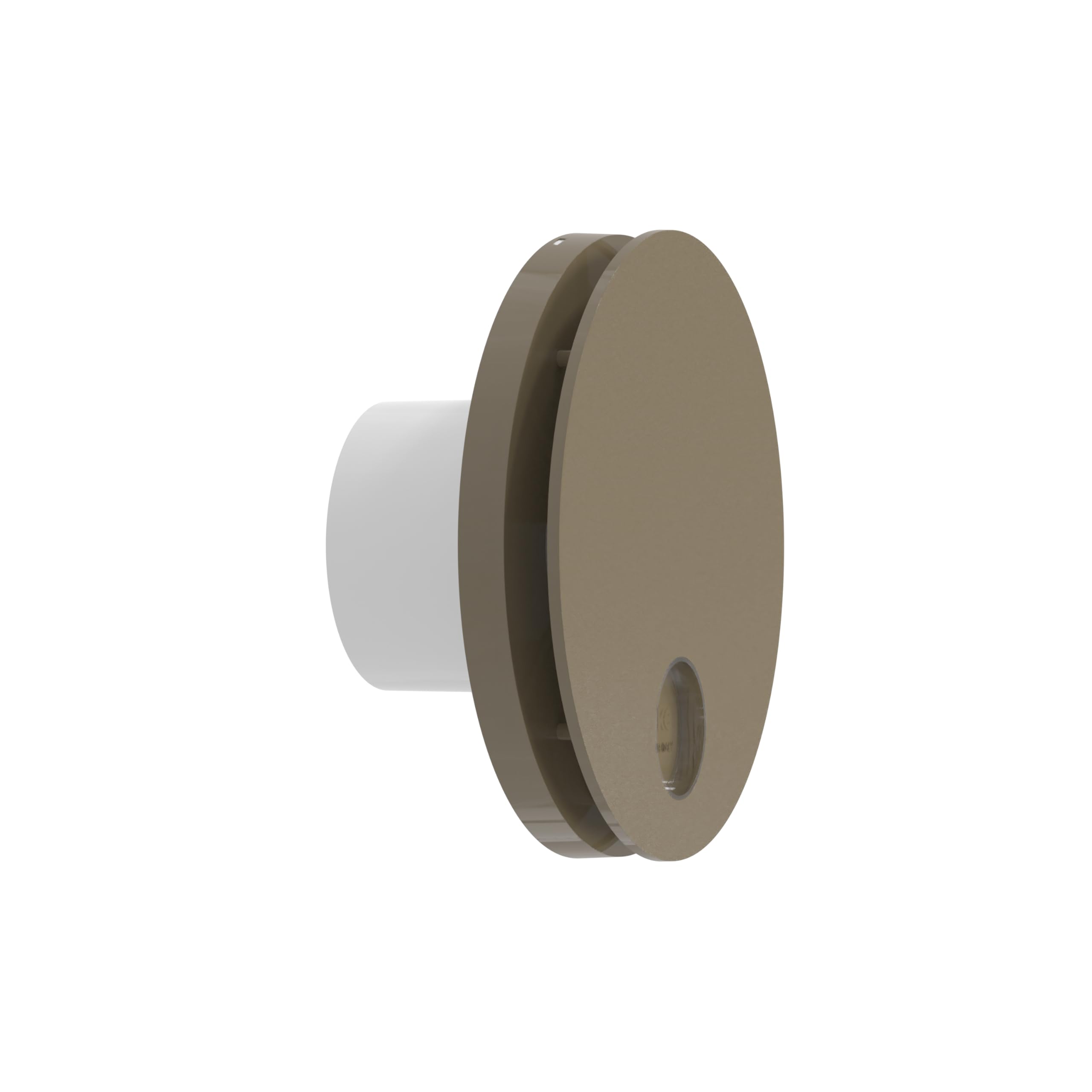 plikc Aspirador WiFi de pared de aspiración axial serie Ario W – Alimentación 230 Vac – 100% Made in Italy (gris topo, orificio Ø90)