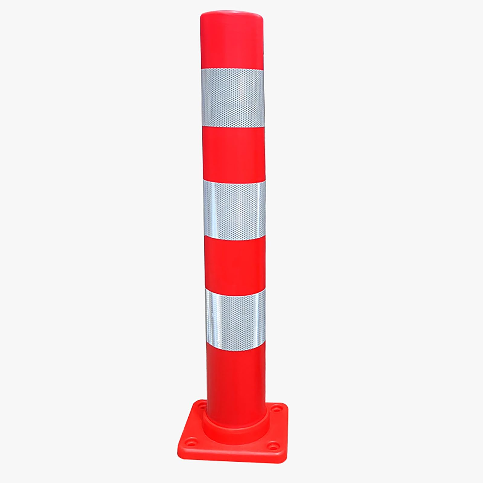 Poteau de sécurité plastique avec base lestée pour parking