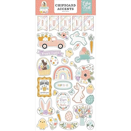 ECHO PARK PAPER COMPANY Easter Time Chipboard 6