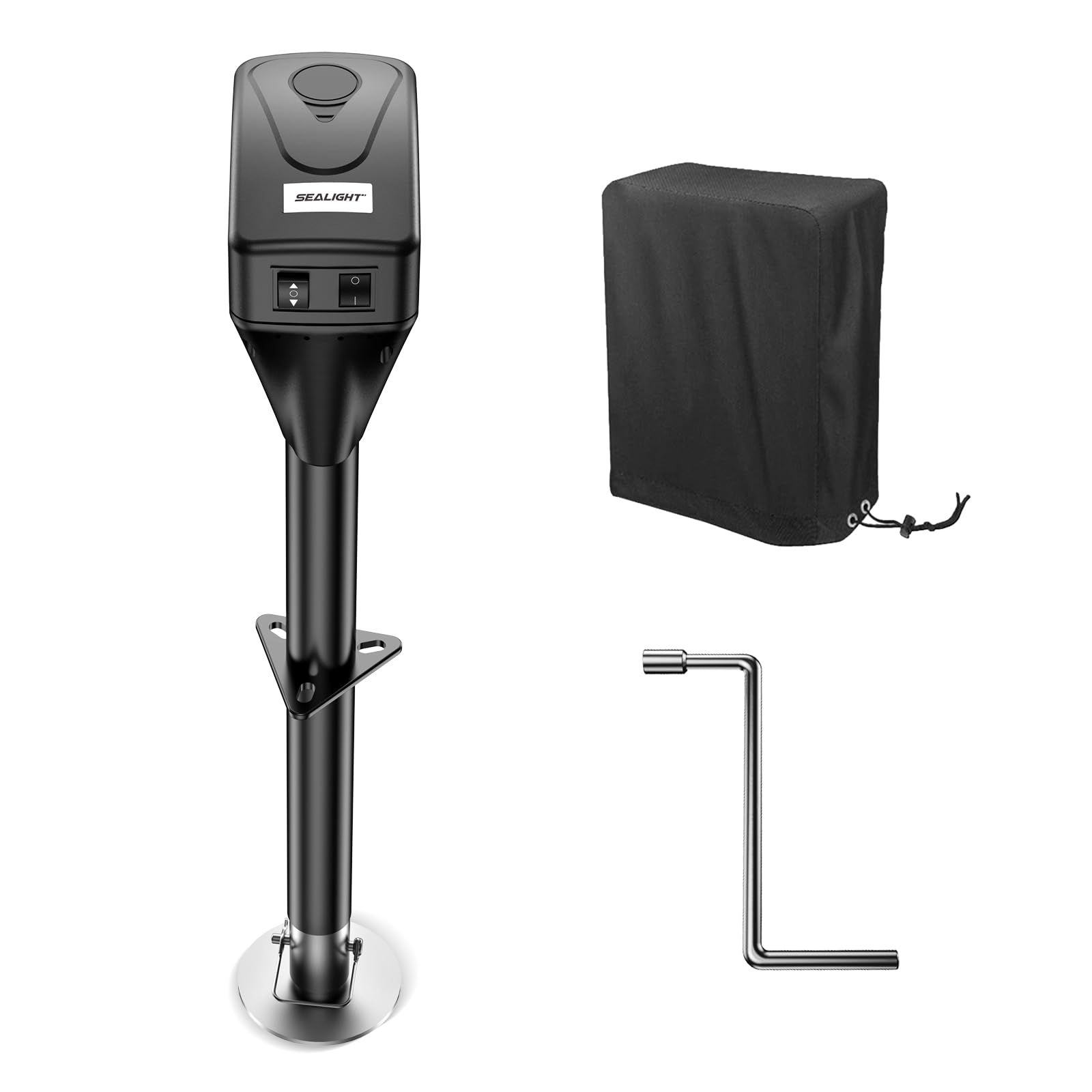 SEALIGHT Electric Trailer Jack to 7500lbs,Heavy Duty Electric Tongue Jack,12V DC and LED Light,9.84