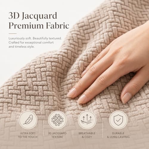 Premium Memory Foam Chair Cushions Set of 4 for Dining Chairs, Ergonomic Seat Cushions with 3D Jacquard Washable Cover, Non-Slip D-Shaped Kitchen Chair Pads with Ties, 16"×16"×1.8" (4, Light Coffee) - image 8