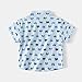 Toddler Baby Boys Lapel Short Sleeves T-Shirt Button Car Cartoon Printed Infant Polo Pullover Lovely Little Kids Tops (Blue,90/18-24 M,24 Months,18 Months,Unisex,Big Kid,US,Age)