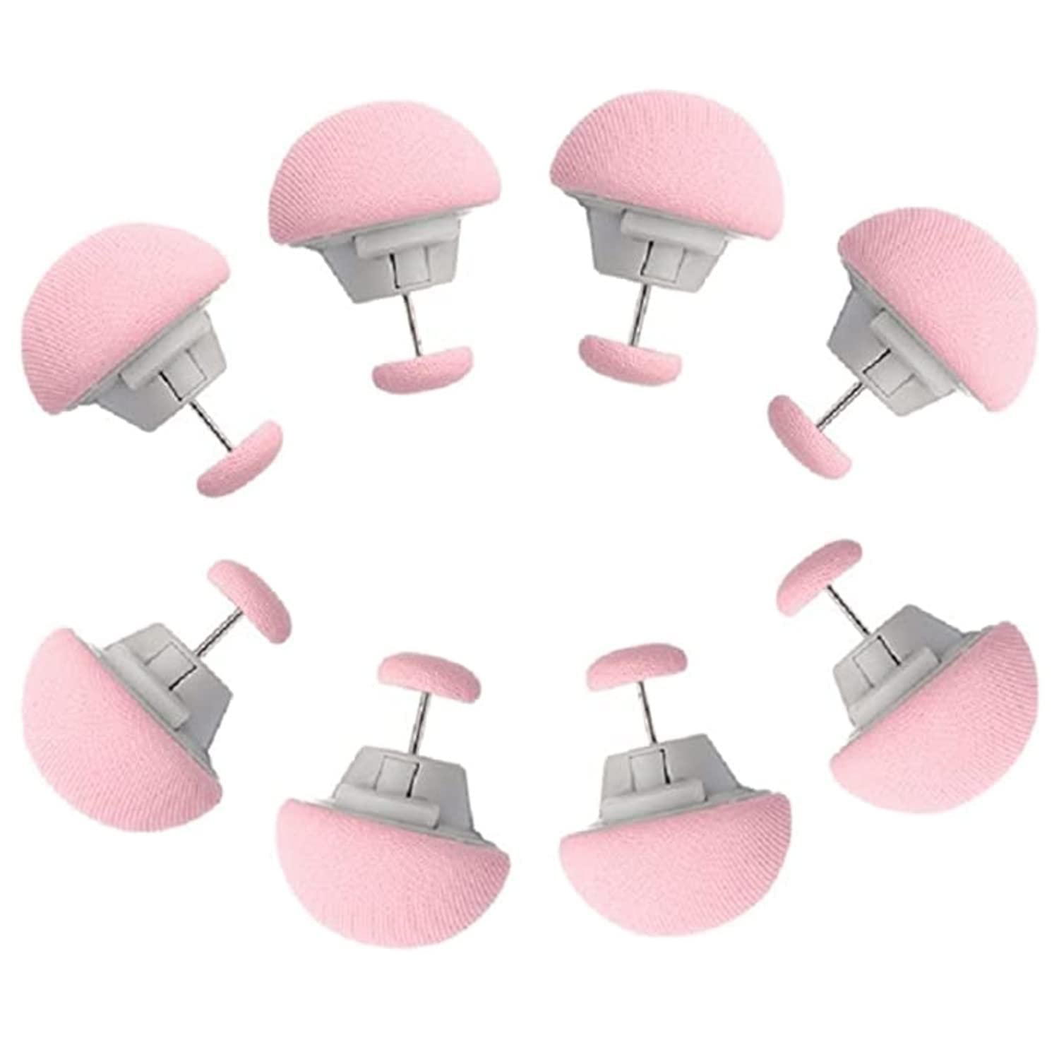 Bed Sheet Clips, Duvet Cover Holding Fasteners, Cotton Quilt Fixer, Rust Proof Curtains or Bedding Accessories from Shifting (Pack of 8) (Pink)-image-18