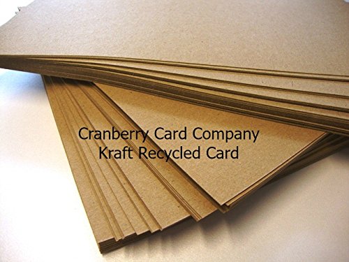 Jackdaw Express Kraft Recycled Card A4 Or A5 280Gsm For Cardmaking Wedding Invites Arts & Crafts (50 X A5)