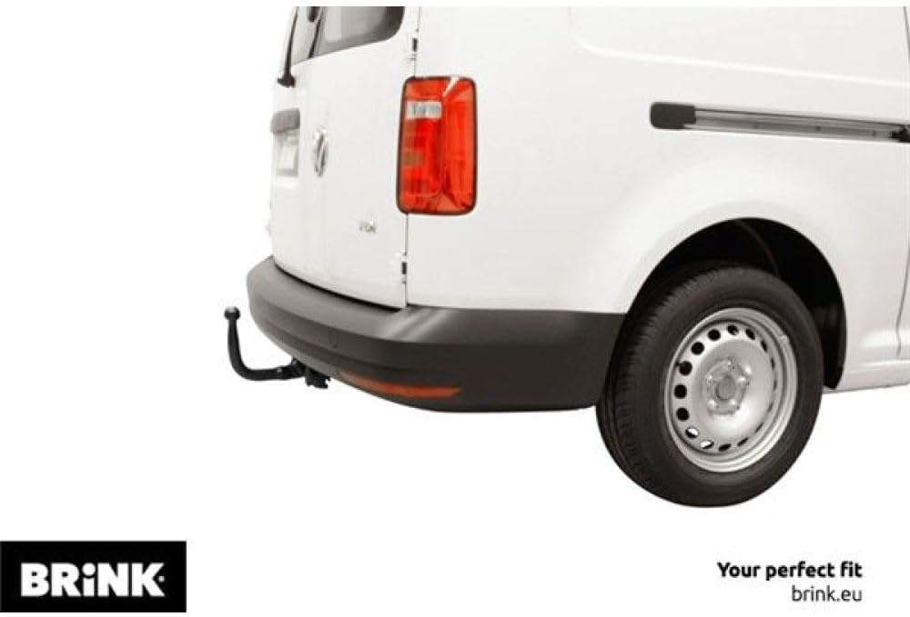Belakang view of a vehicle showing the Brink 606100 towbar being inserted or removed from its housing