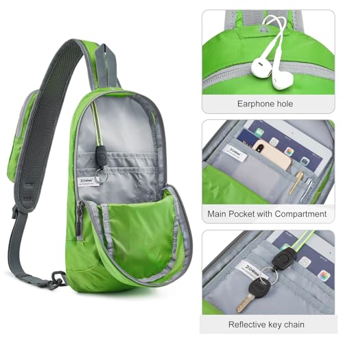 Image of G4Free Sling Bag RFID Blocking Lightweight Crossbody Backpack Chest Shoulder Bag for Travel Sports Running