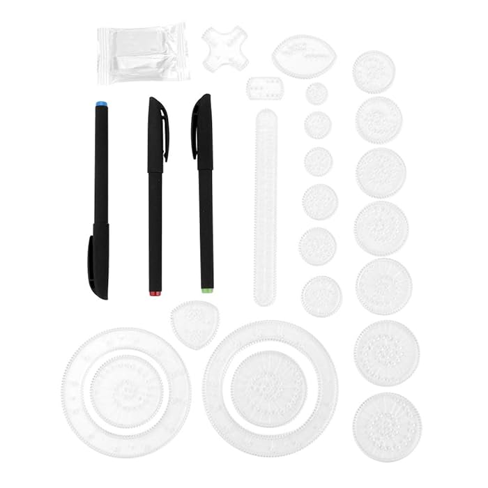 Buy Writing Tablet, Drawing Ruler Painting Toy Kit, Creative Drawing