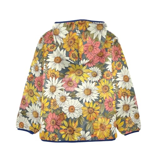 CHIFIGNO Girls Boys Fleece Hoody Jacket Cute Boys Jackets Toddler Boy Winter Clothes with Pockets for Toddler and Kids2