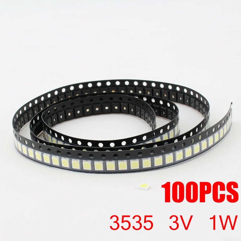 100 Pz Perline Lampada SMD Con Lente Ottica Fliter 3 V FAI TE LED - Foto 8