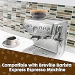 for Breville Barista Express Espresso Machine, Coffee Bean Replacement Lid on Coffee Maker Top Wooden Hopper Lid with Sealing Ring, Espresso Machine Accessories Bean Cover, Beech Wood - Image 6