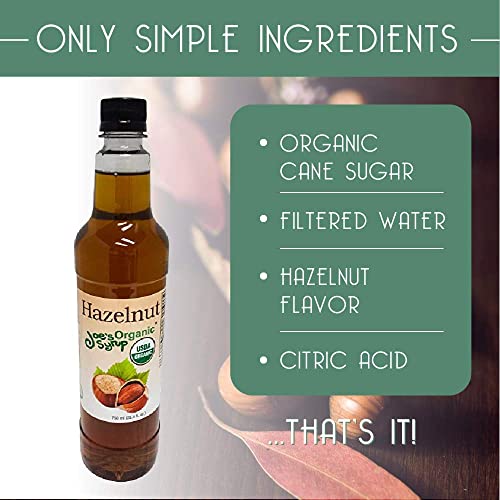 Joe’s Syrup Organic Flavored Syrup, Organic Hazelnut, 750 Ml #TOP2