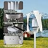 4000W Wind Turbine Generator,12V 24V 48V 220V with 3 Blades Wind Vertical Turbine Generator Permanent Magnet Generator Wind Turbine Kit for Hybrid Wind Solar 12V