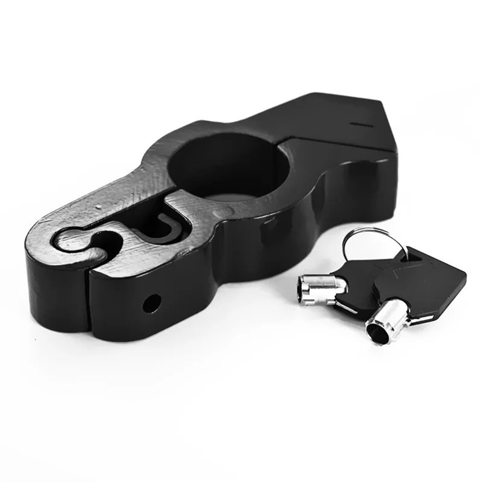 Noauqwtv Black Motorcycle Handlebar Lock Fit For Royal Enfield Security Safety Handlebar Lock Safety Lockwire(Black)