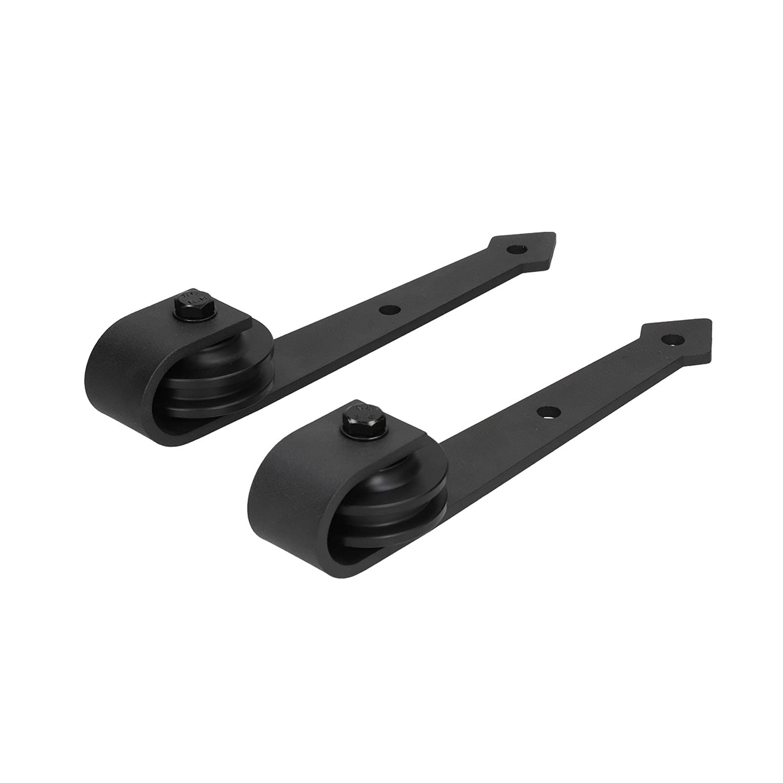 Kit de roue de suspension pour porte de grange, rouleau de poulie en acier au carbone avec vis, quincaillerie de porte coulissante pour la maison, la cuisine, la chambre et