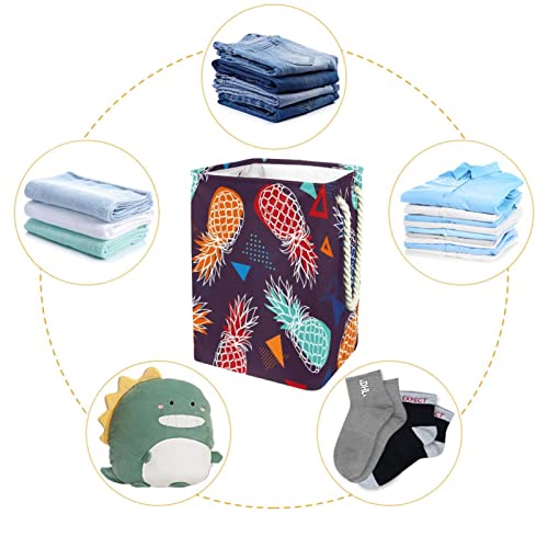 Panier à linge de salle de bain Ananas Comosus pour rangement