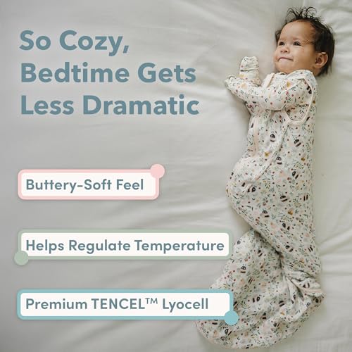 Image of Loulou Lollipop Tencel Lyocell Wearable Baby Blanket Sleeping Bag, Unisex Infant Toddler, 1.0 TOG, 2-Way Zipper Sleepsack
