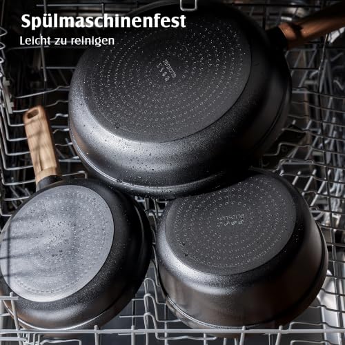 SENSARTE Antihaft Bratpfanne 24 cm, Beschichtung Pfanne Induktion – Ansicht 6