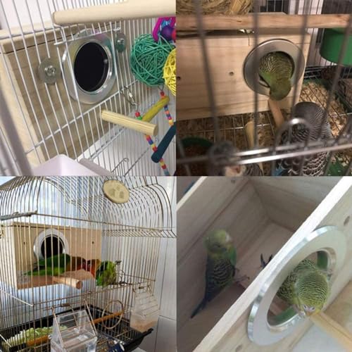 Yjjkj Pet Wood Parakeet Nest Box Bird House Breeding Nesting Bird Cage Box For Lovebirds Cockatiel Parrotlets thumb #6