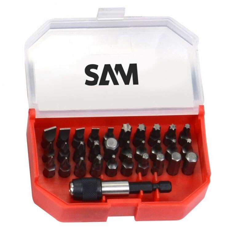 SAM OUTILLAGE - Coffret De 30 Embouts De Vissage + Porte-Embouts