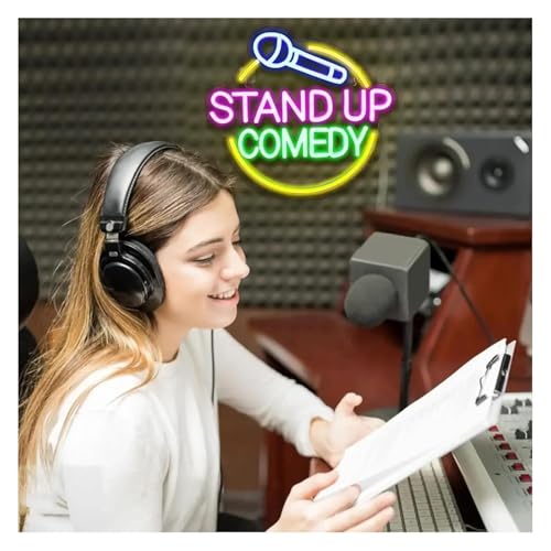 Enseignes lumineuses décoratives néon Stand Up Comedy pour chambre