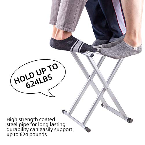 Folding Camp Stool 18.1in Height Comfortable Foldable,Hold up to 624lbs, Super Heavy Duty Camping Chair,Outdoor Big Tall Portable Adults for Fishing,Hunting,Sitting,Large Seat for Heavy Weight People - Thumbnail 7