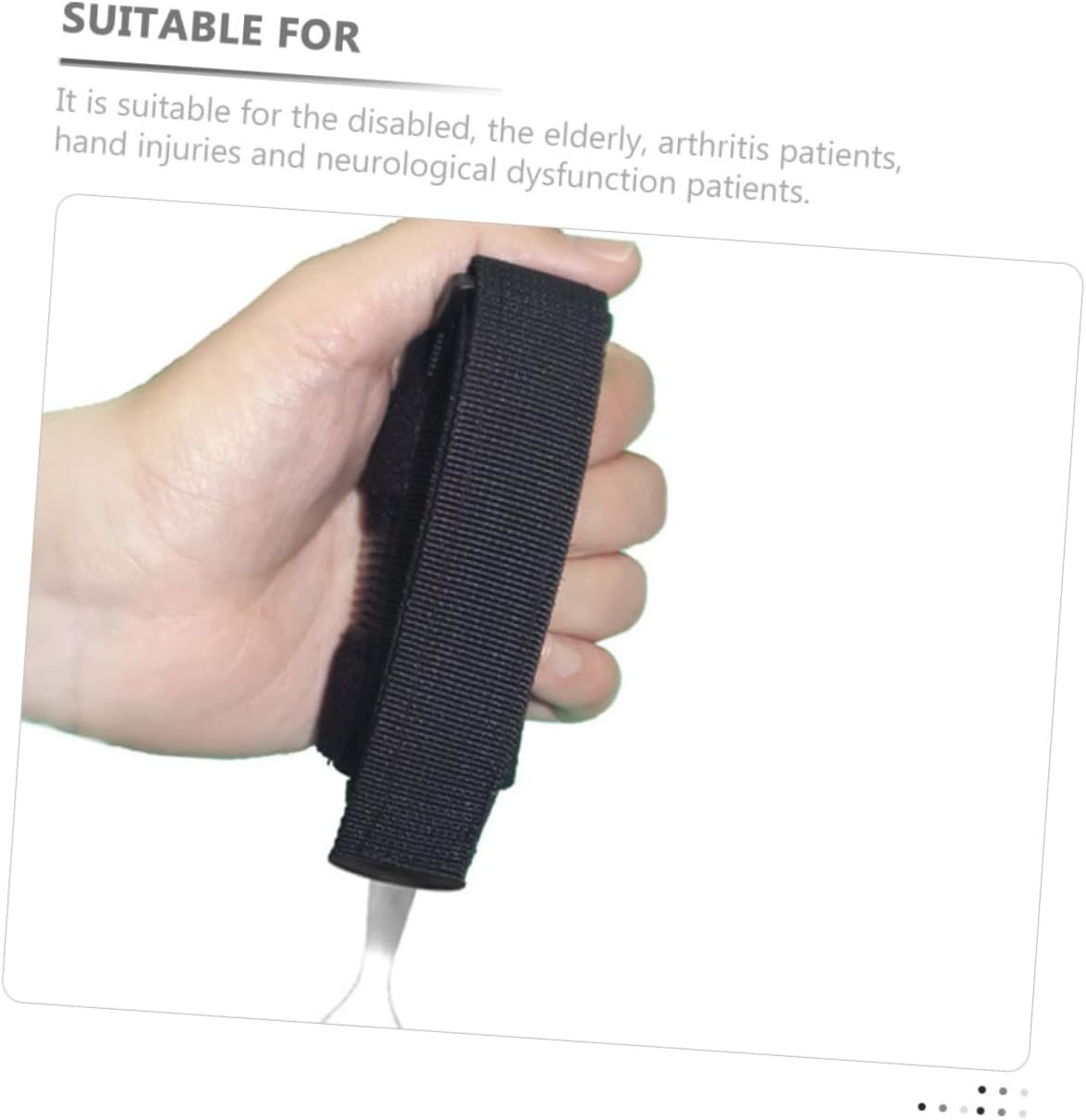 Outanaya Adaptive Utensils Portable Shake Fork for Disabled People Elderly Comfortable to Hold Tableware