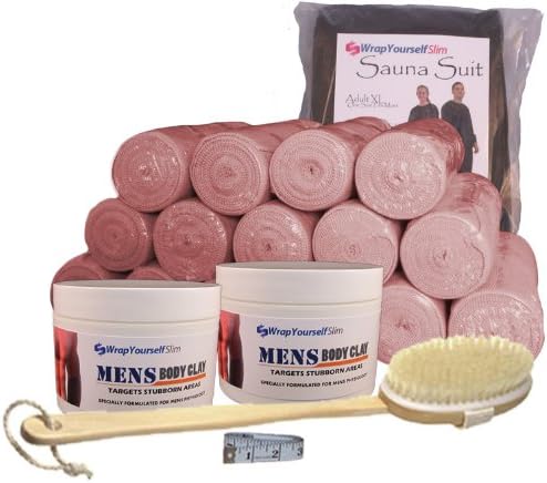 Wrap Yourself Slim Mens Complete Body Wrap Kit