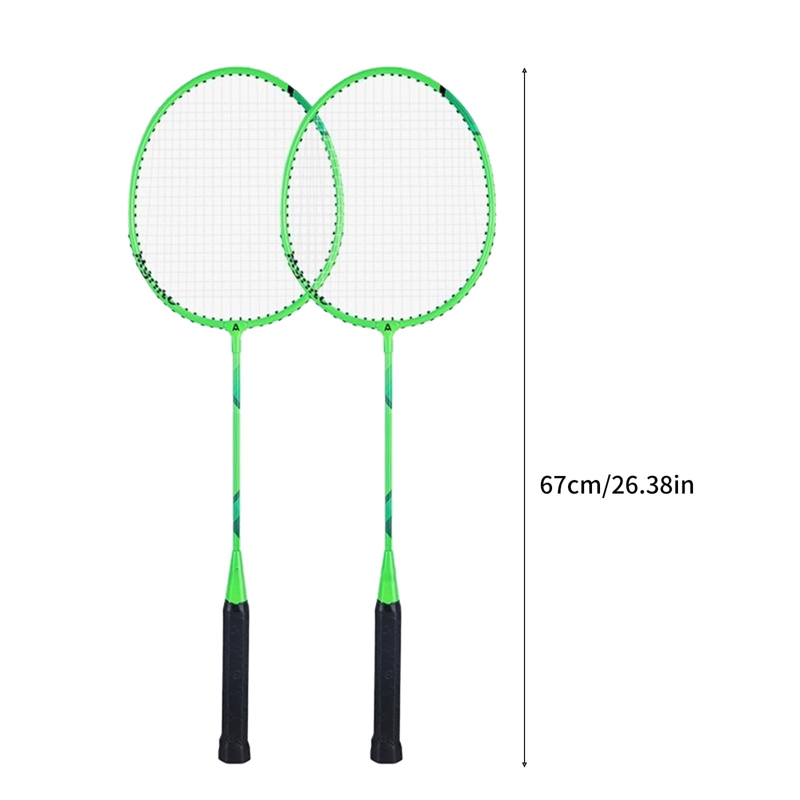 1PAIR Legge Legge Badminton Shuttlecocks Racquet Raccette Professional Badminton per Adulti Kids Players Shuttlecocks