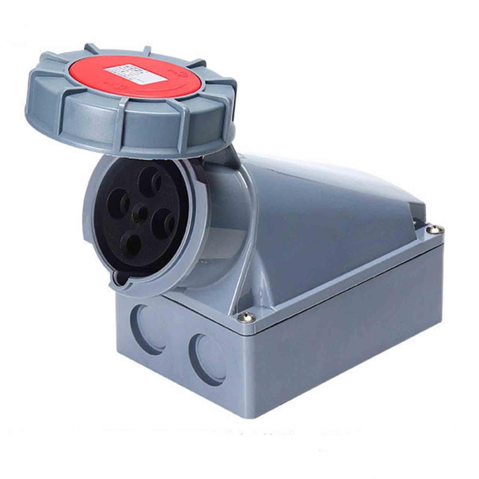 Toma industrial IEC60309 IP67 ignífuga de 125A para intemperie