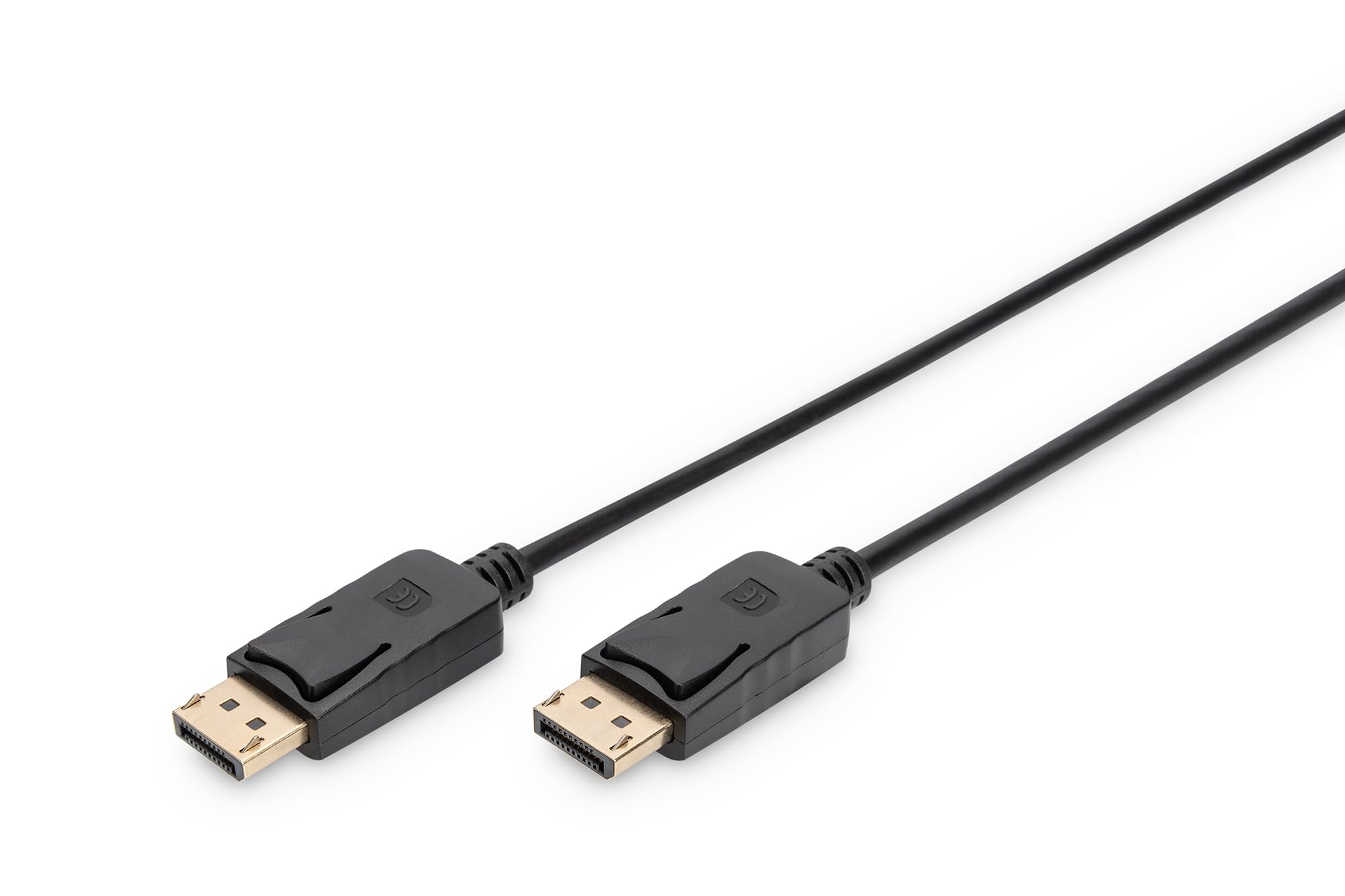 DIGITUS DisplayPort Anschlusskabel, 2,0 m, Verriegelung, DP 1.1a, Schwarz