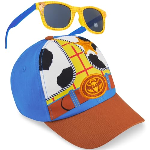 Disney Toy Story Woody Set Gorra y Gafas de Sol Niño 3 8 Años, Gorra Infantil, Protección UV400, Accesorios de Viaje, Regalo Niño Verano (Multi Woody)