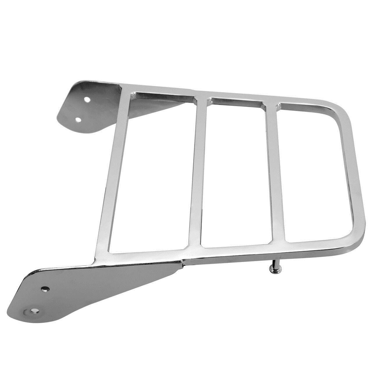 Porta Bagagli Per Yamaha Per V-Star 400 650 1100 Per Classic Per XVS 1998-2011 Posteriore Del Motociclo Per Sissy Bar Portapacchi Chrome Schienale Staccabile Portabagagli